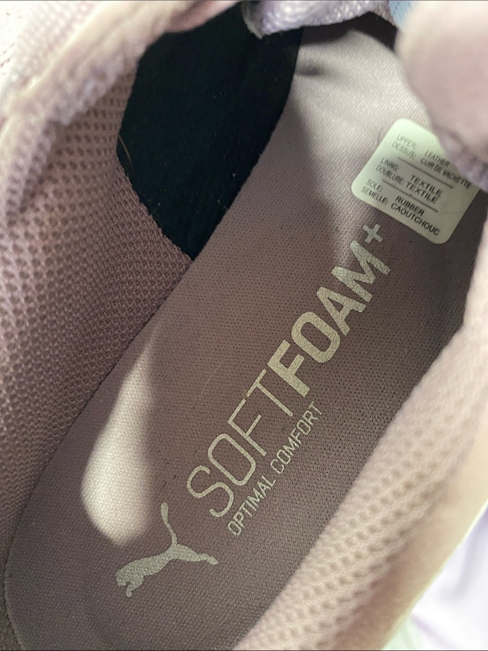Puma Women's Suede Lace-Up Sneakers in Dusty Mauve with White Stripe - Picture 2 of 8